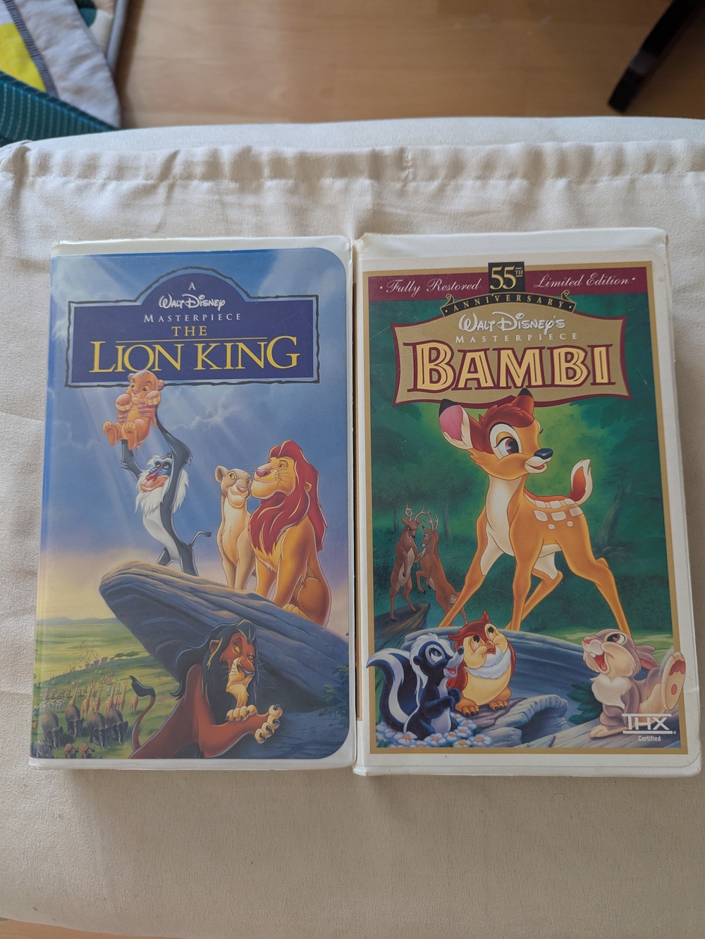 VHS. The Lion King And Bambi